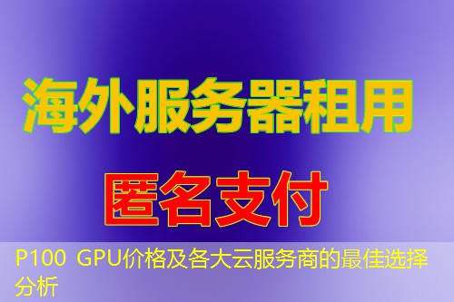 P100 GPU价格及各大云服务商的最佳选择分析 P100 GPU价格及各大云服务商的最佳选择分析