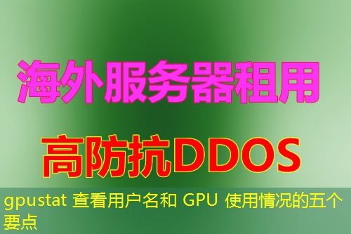 gpustat 查看用户名和 GPU 使用情况的五个要点