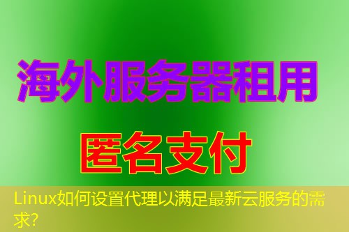 Linux如何设置代理以满足最新云服务的需求？