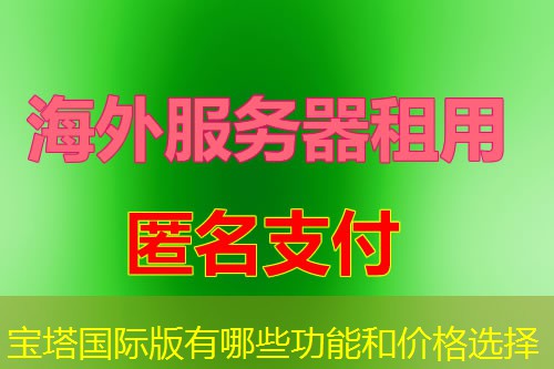 宝塔国际版有哪些功能和价格选择