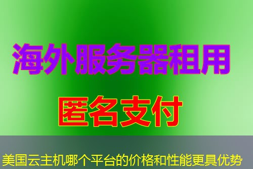 美国云主机哪个平台的价格和性能更具优势 美国云主机哪个平台的价格和性能更具优势