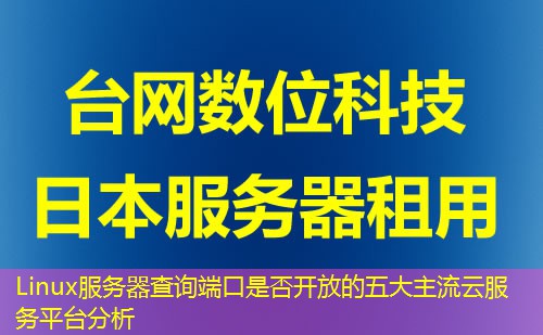 Linux服务器查询端口是否开放的五大主流云服务平台分析 Linux服务器查询端口是否开放的五大主流云服务平台分析
