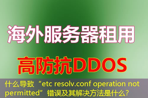 什么导致“etc resolv.conf operation not permitted”错误及其解决方法是什么？