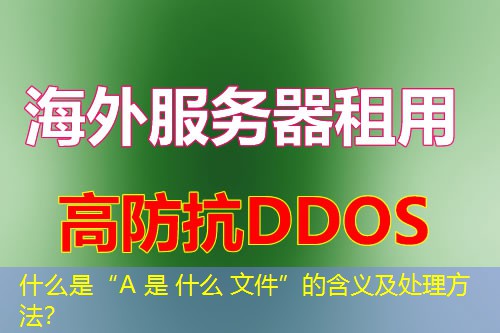 什么是“A 是 什么 文件”的含义及处理方法? 什么是“A 是 什么 文件”的含义及处理方法?