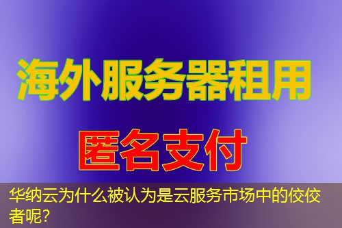 华纳云为什么被认为是云服务市场中的佼佼者呢? 华纳云为什么被认为是云服务市场中的佼佼者呢?